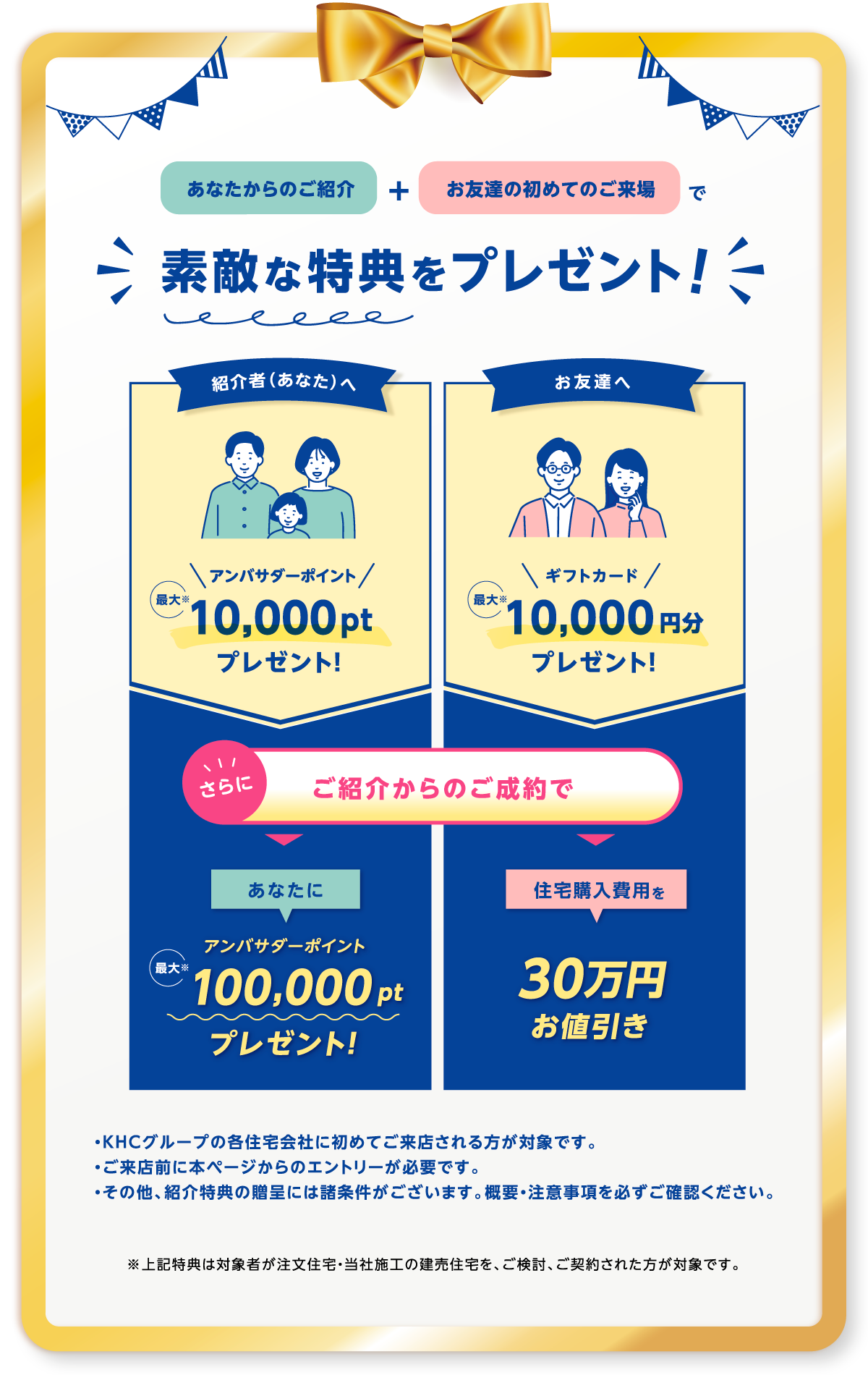素敵な特典をプレゼント